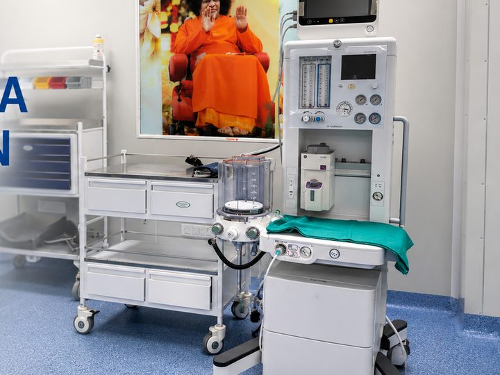 GE anaesthesia workstation for safe anaesthesia delivery and monitoring at Garhwa hospital