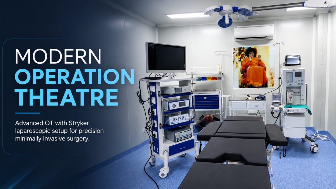 Modular operation theatre with Stryker laparoscopic system at Sai Sushila Sishu Hospital Garhwa